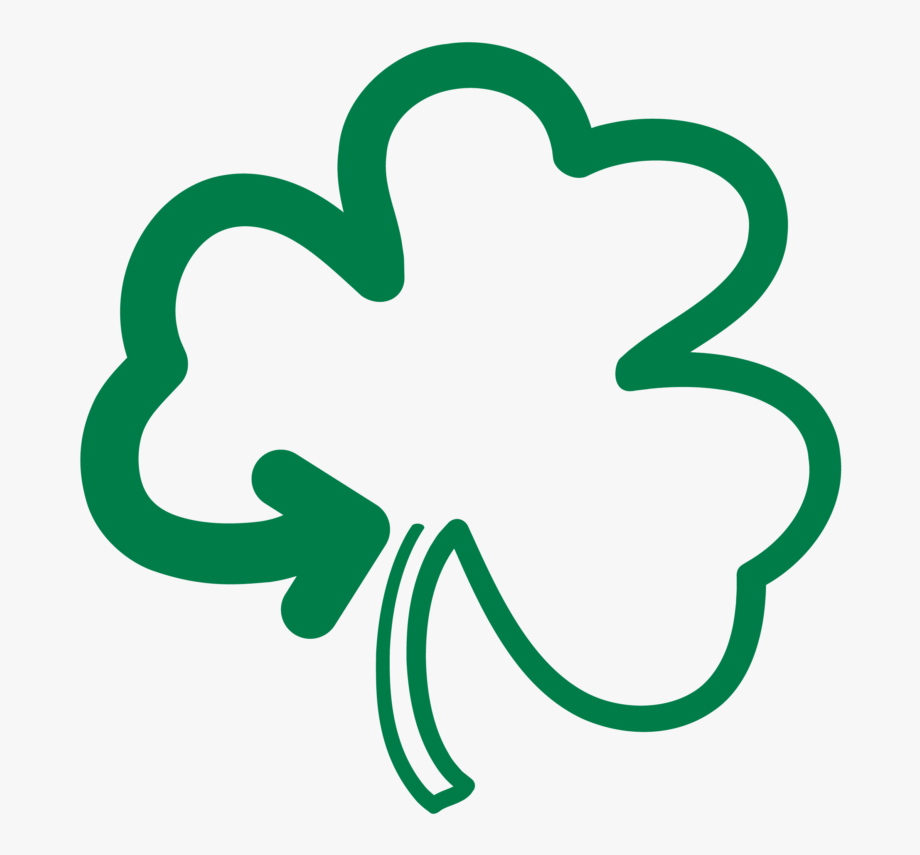 Nd shamrock logo transparent. Clover clipart minimalist