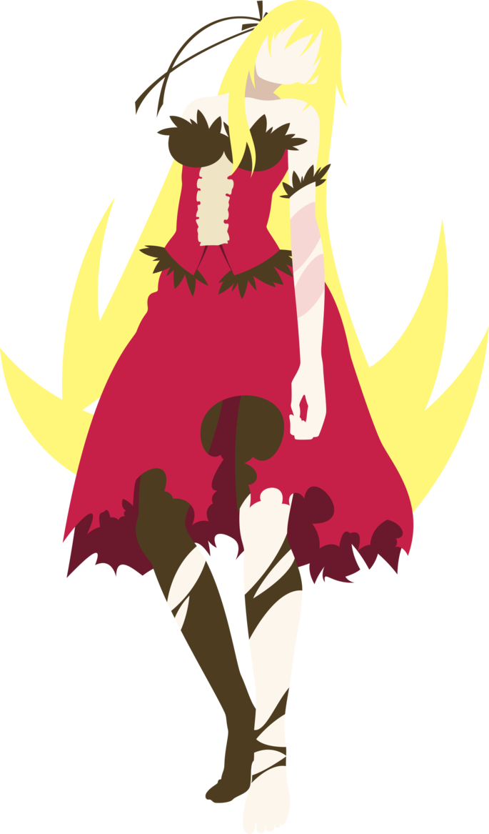 Clover clipart minimalist. Bakemonogatari shinobu oshino minimalism