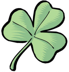 Of shamrocks and four. Clover clipart pastel