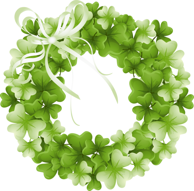 clover clipart wreath
