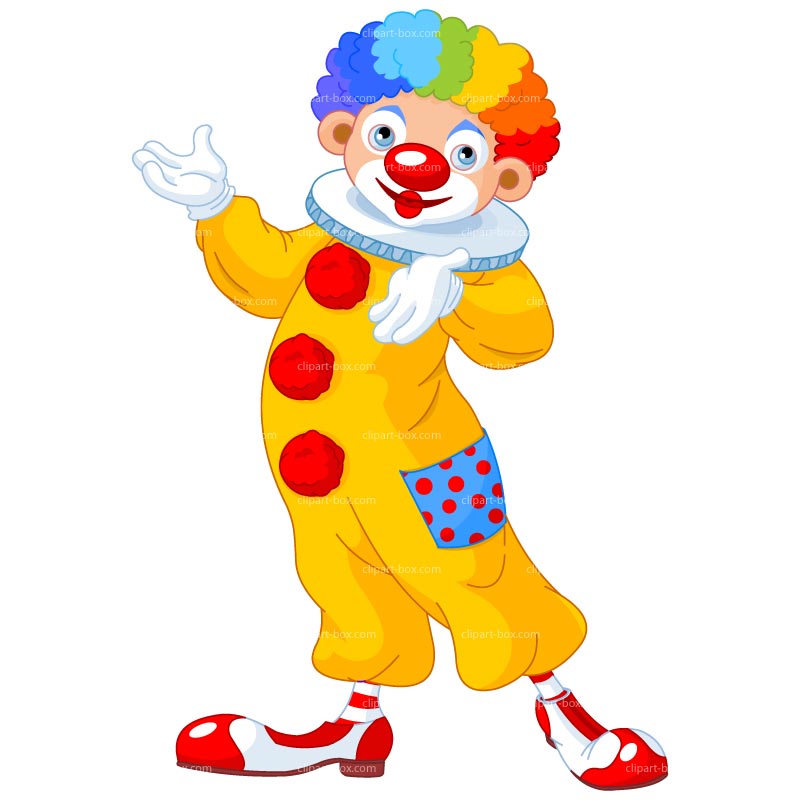 clown clipart carton