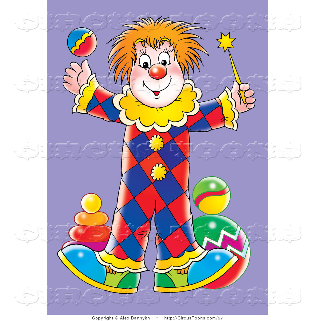 clown clipart colored