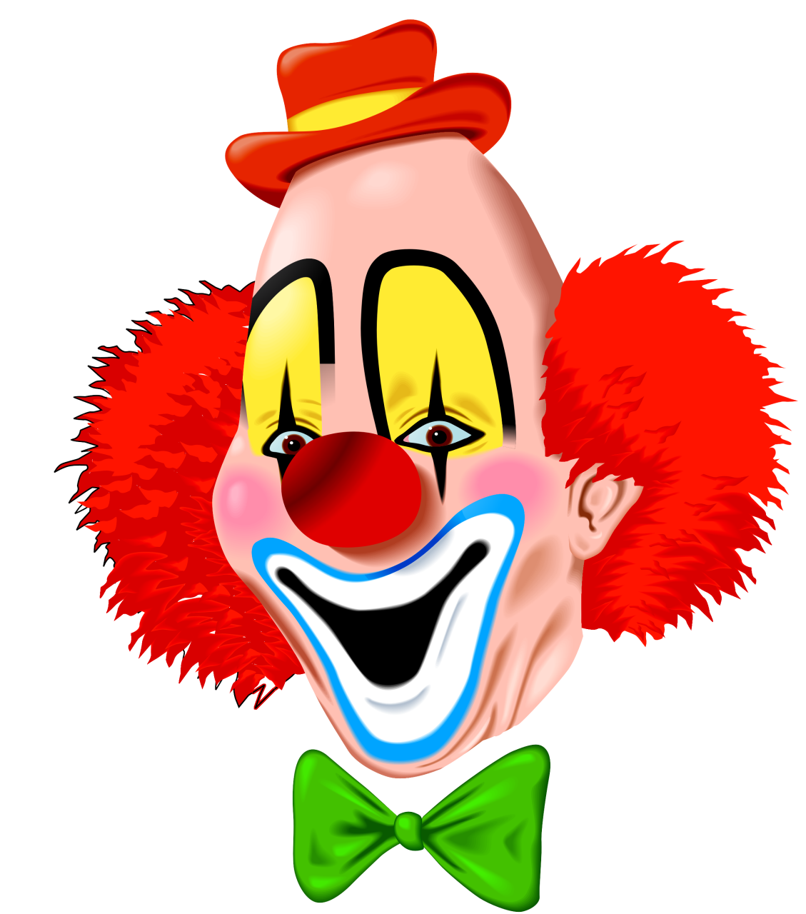 clown clipart frightening
