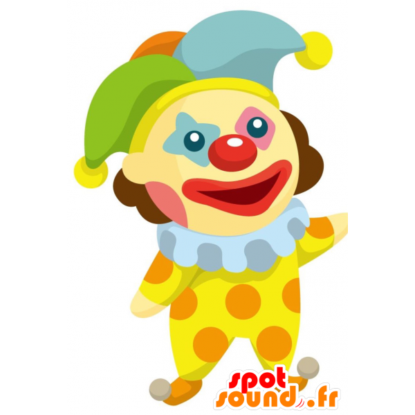 Horn clipart clown horn. Purchase mascot colorful harlequin