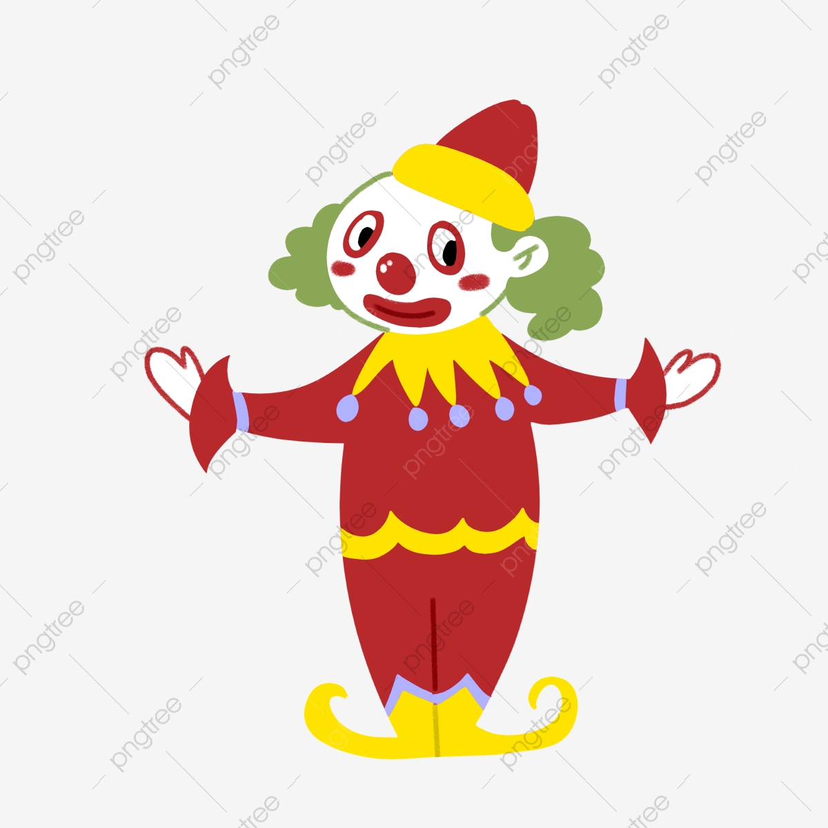 clown clipart hand