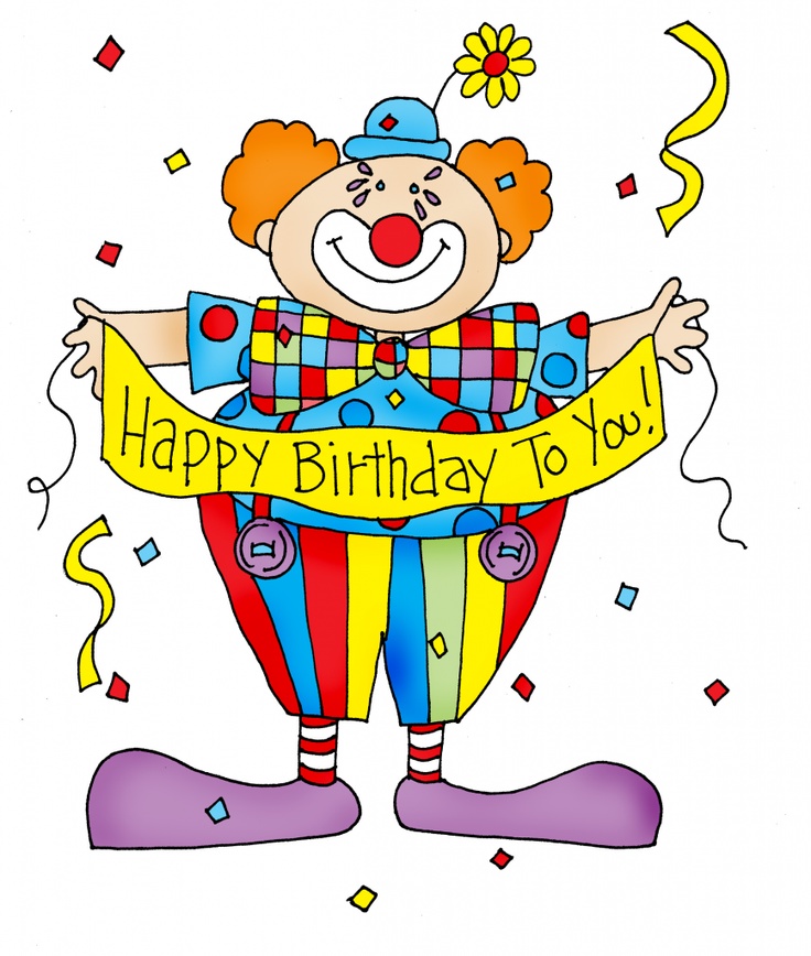 clown clipart happy birthday