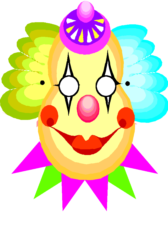 clown clipart printable