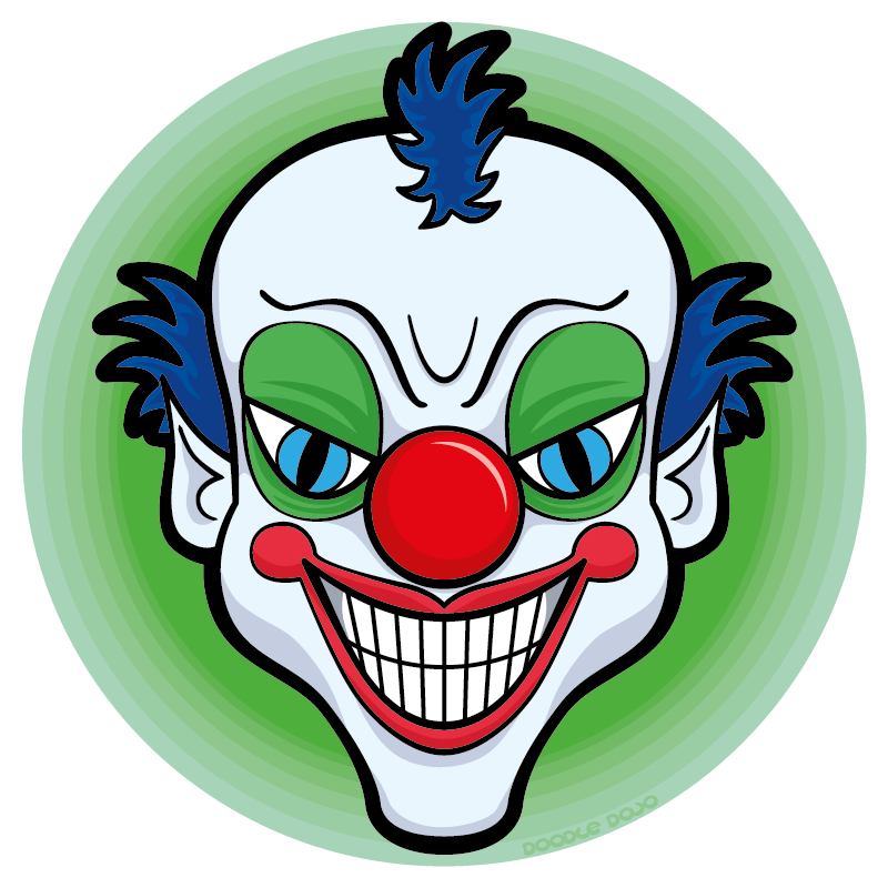 clown clipart scary witch