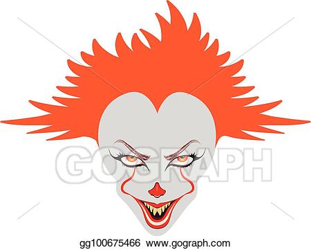 clown clipart spooky