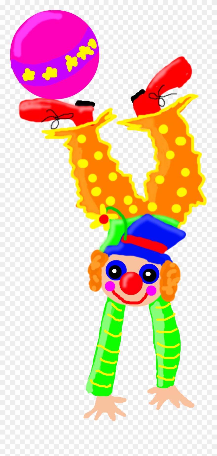 Clown clipart upside down, Clown upside down Transparent FREE for ...