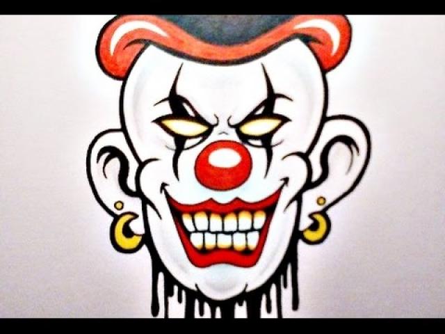 Clown clipart wicked. Drawings at paintingvalley com
