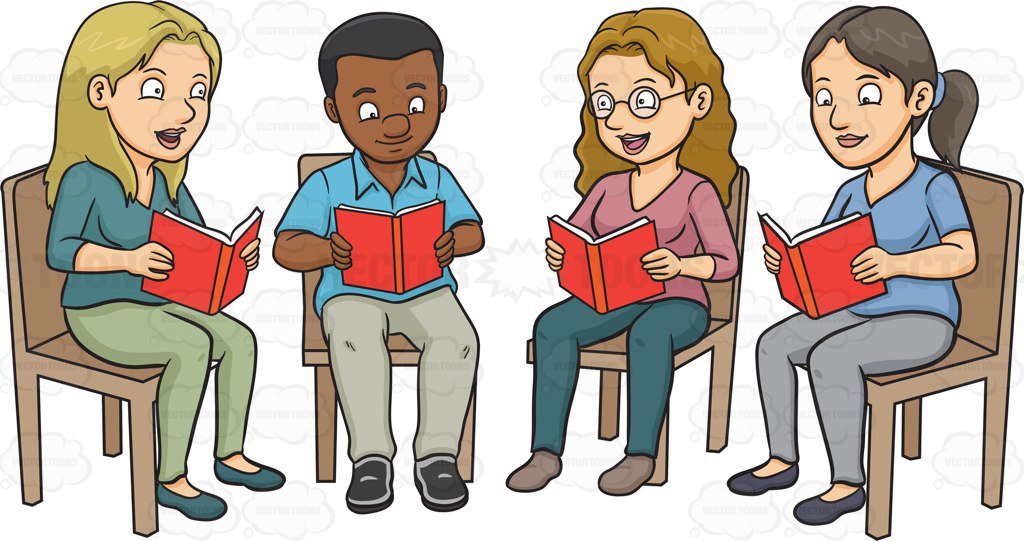 club clipart book group