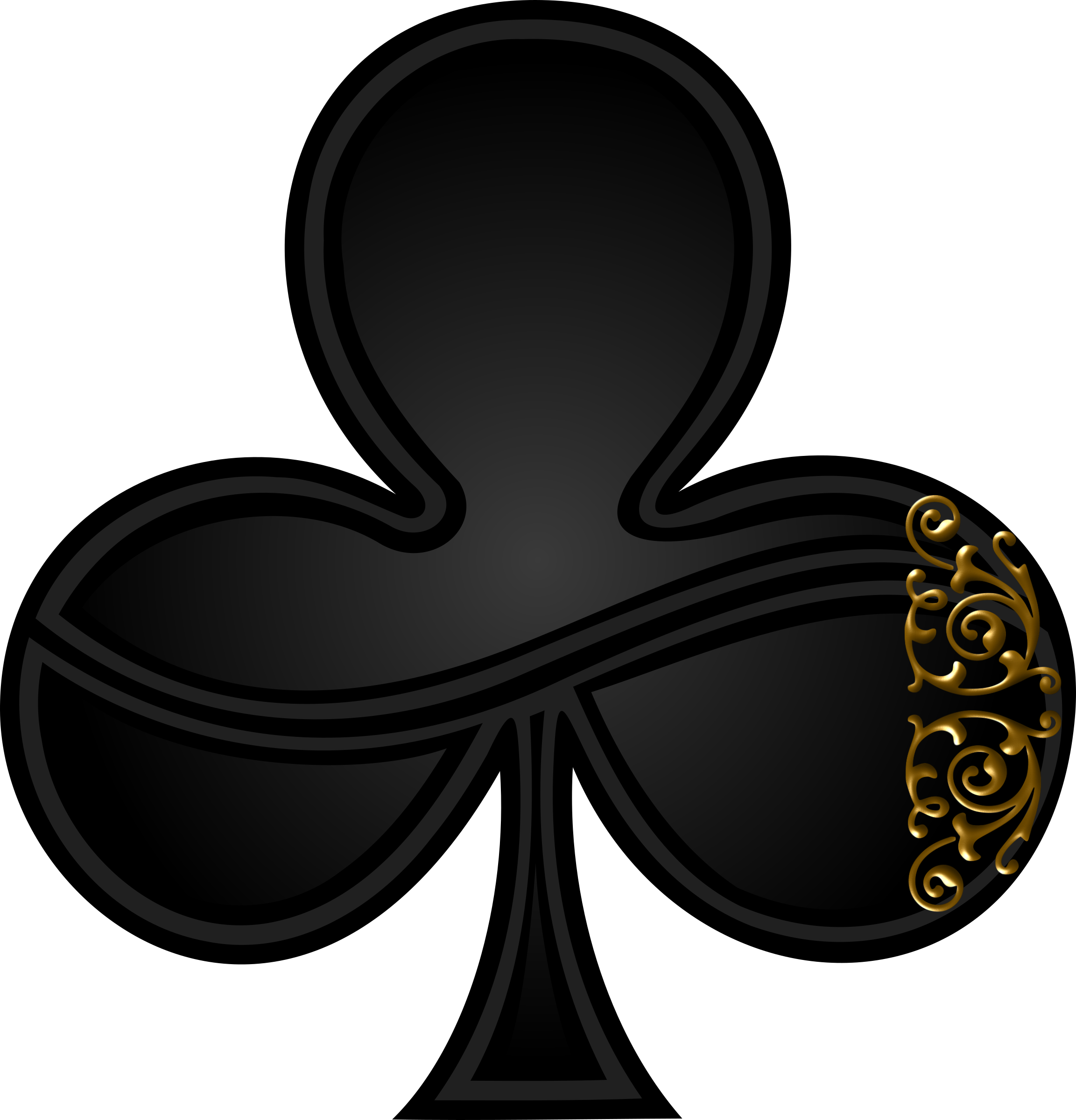 Clubs big image png. Poker clipart card symbol