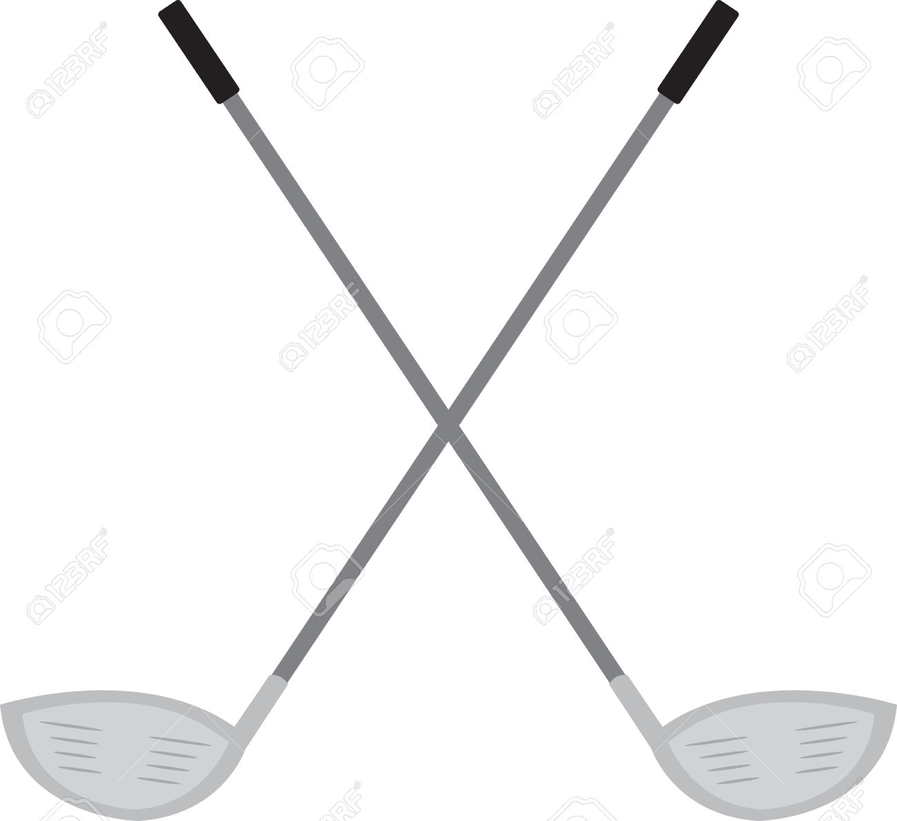 Best clubs clipartion com. Golf clipart crossed golf club
