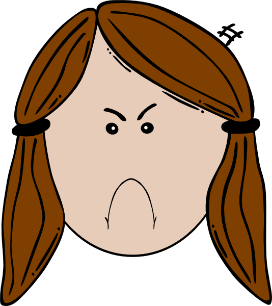 number 6 clipart angry