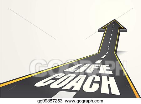 Life clipart road life. Vector stock coach illustration