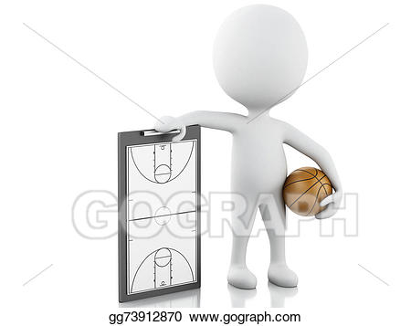 D white people with. Coach clipart object