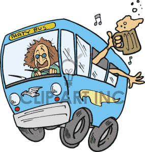 coach clipart party bus