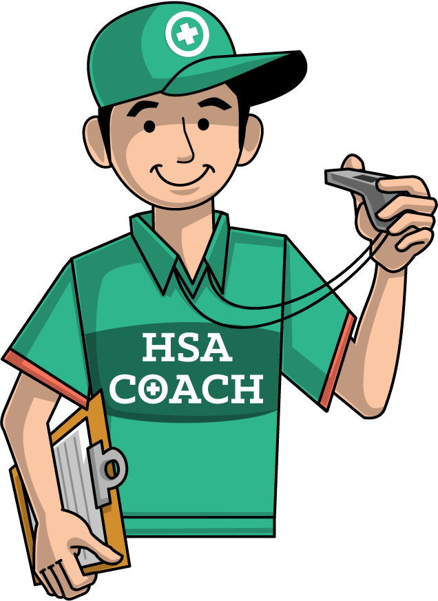 Coach clipart track coach. Hsa health is wealth