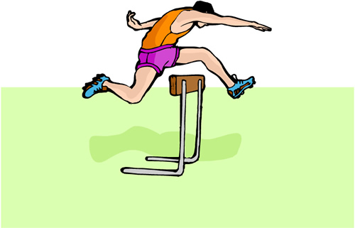 Track clipart hurdler. Week in the life
