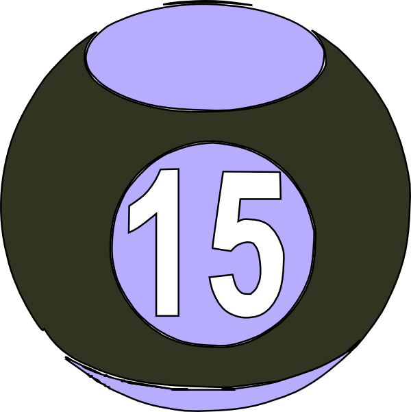 one clipart number 15