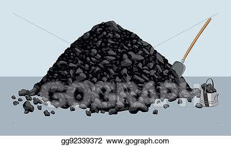 Drawing gg gograph . Coal clipart pile coal
