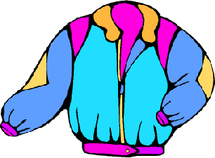 Snow . Backpack clipart coat