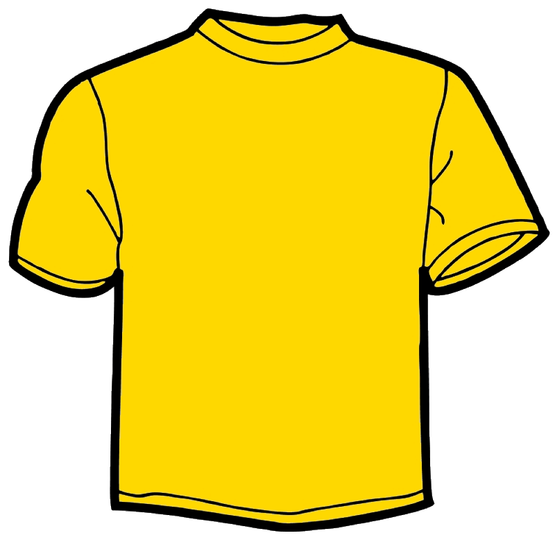 jersey clipart template yellow