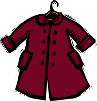coat clipart red coat