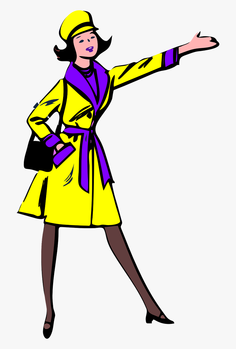 coat clipart woman coat