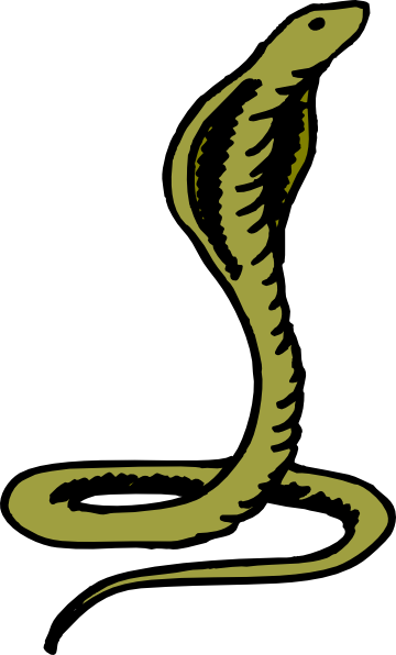 Cobra clipart. Green clip art at