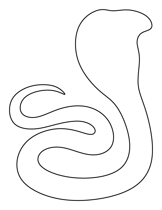 cobra clipart coloring page