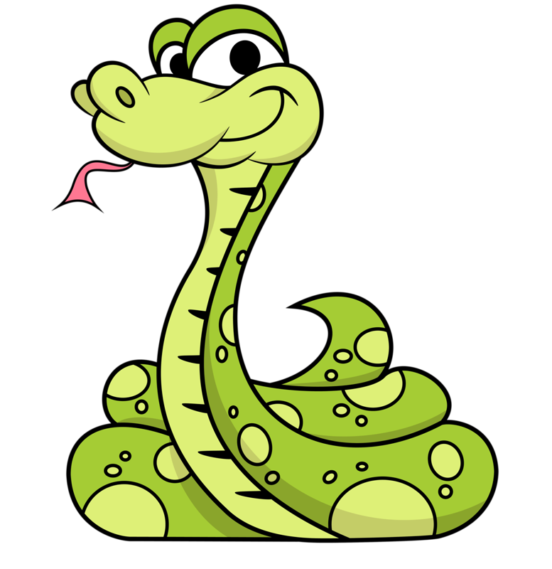 snake clipart comic