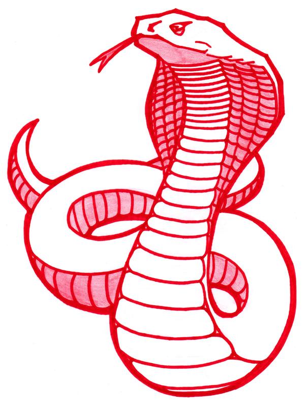 cobra clipart red cobra