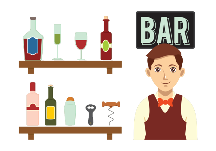 cocktail clipart bartender