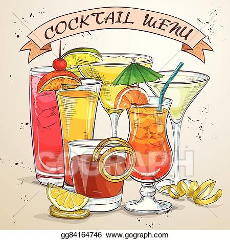 Vector stock new era. Cocktail clipart cocktail menu