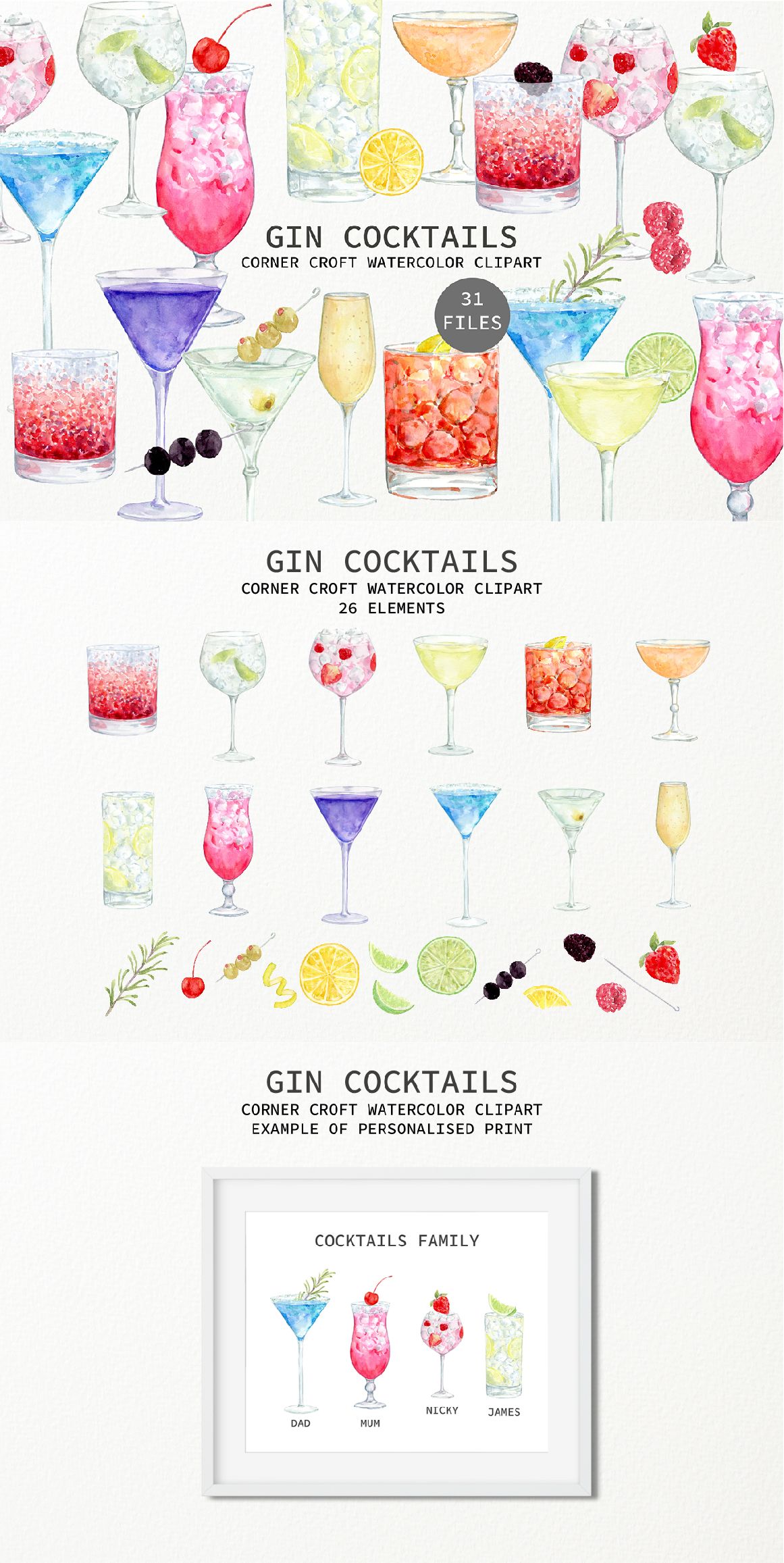 cocktail clipart gin