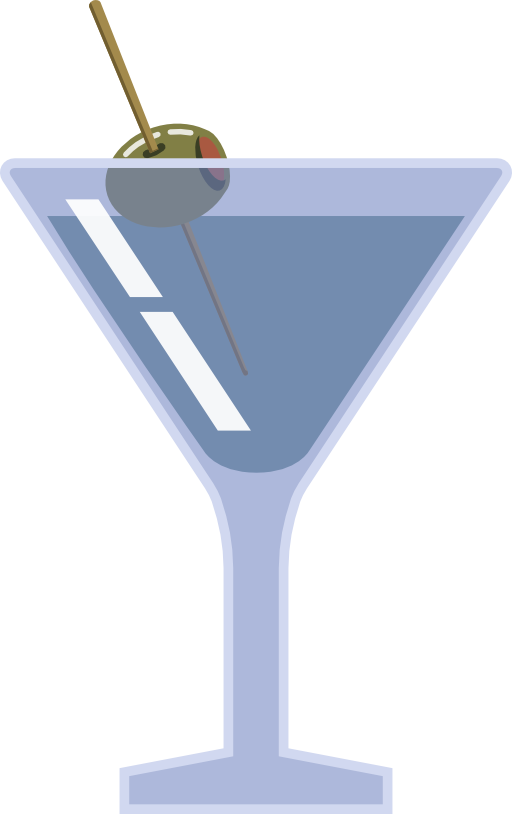 cocktail clipart outline