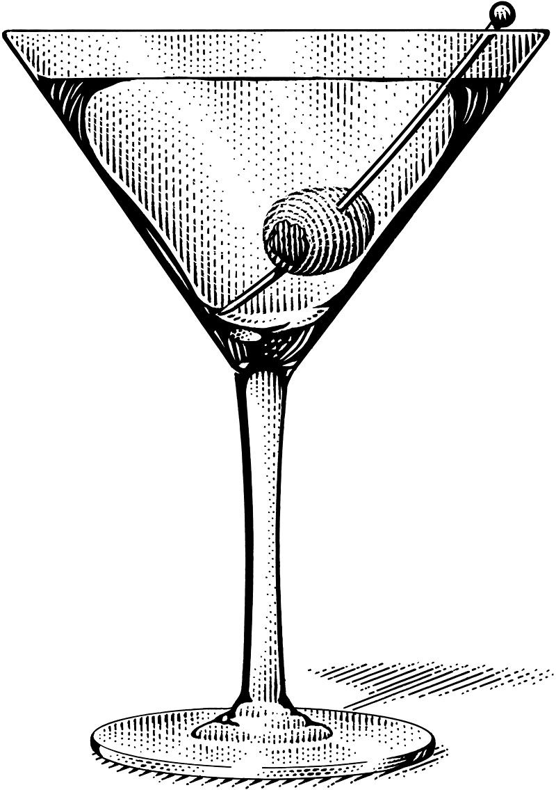 cocktails clipart vintage martini