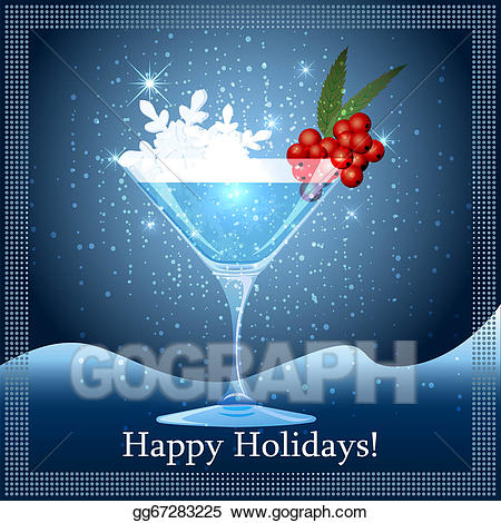 cocktail clipart winter