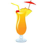 cocktail clipart yellow