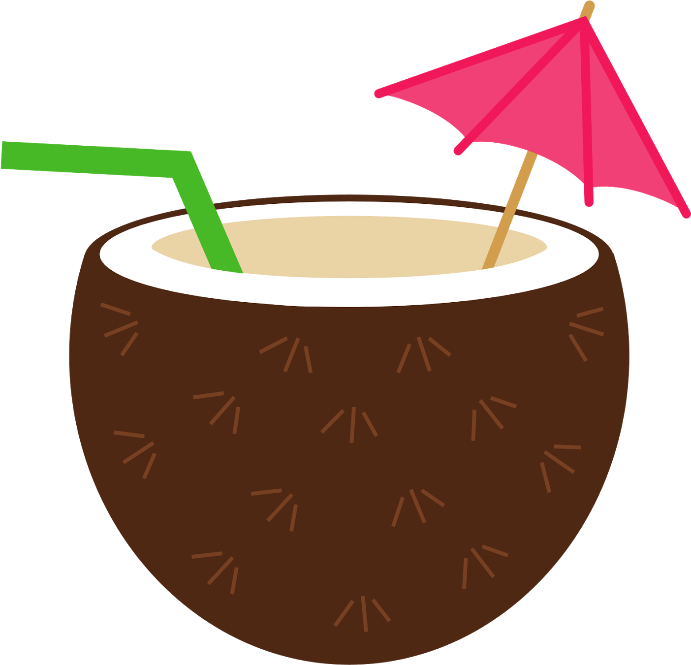coconut clipart fancy drink
