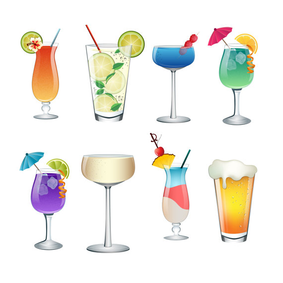 Cocktails clipart file. Pin by etsy on