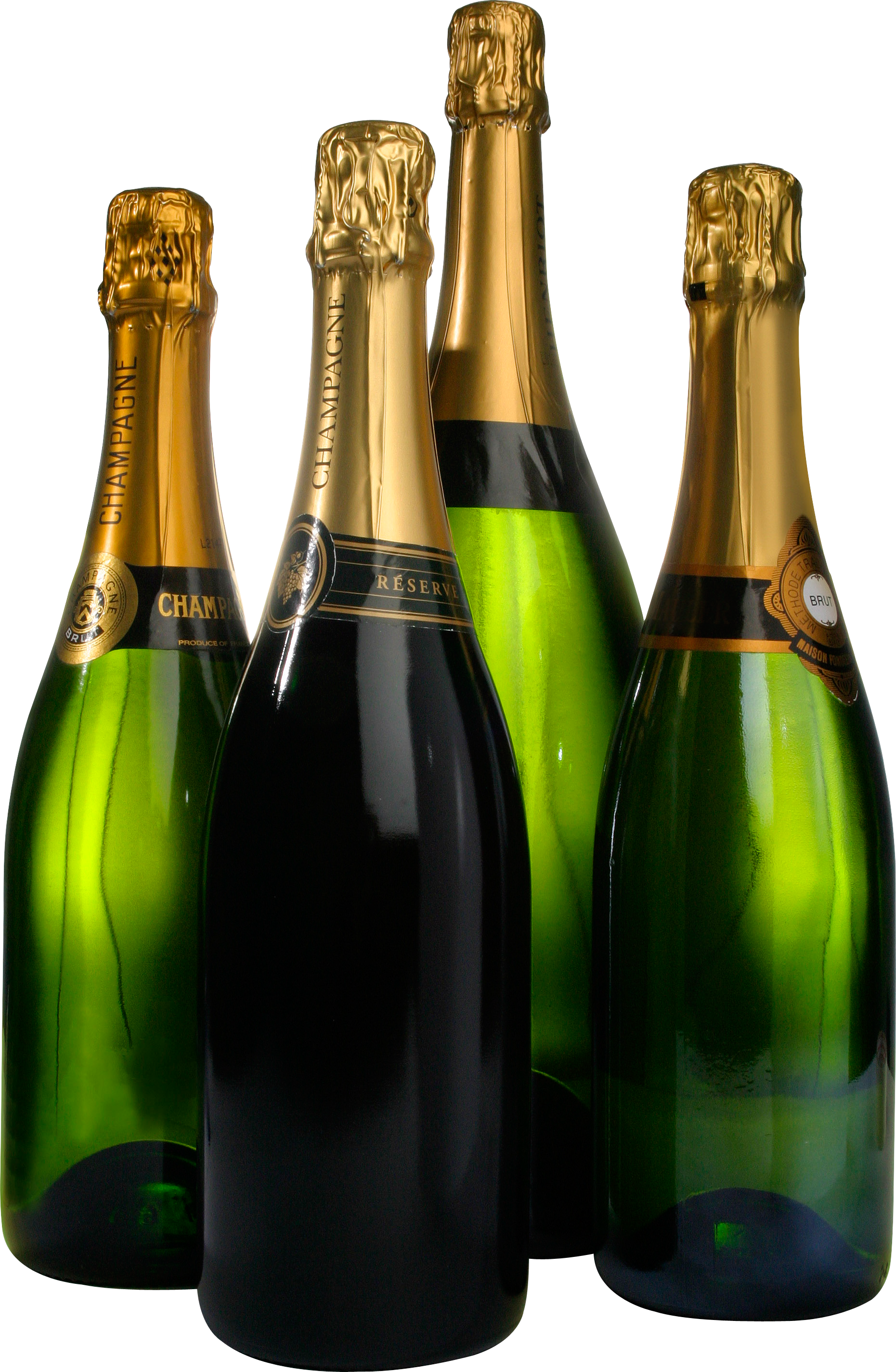 Bottle png. Sparkling wine from a