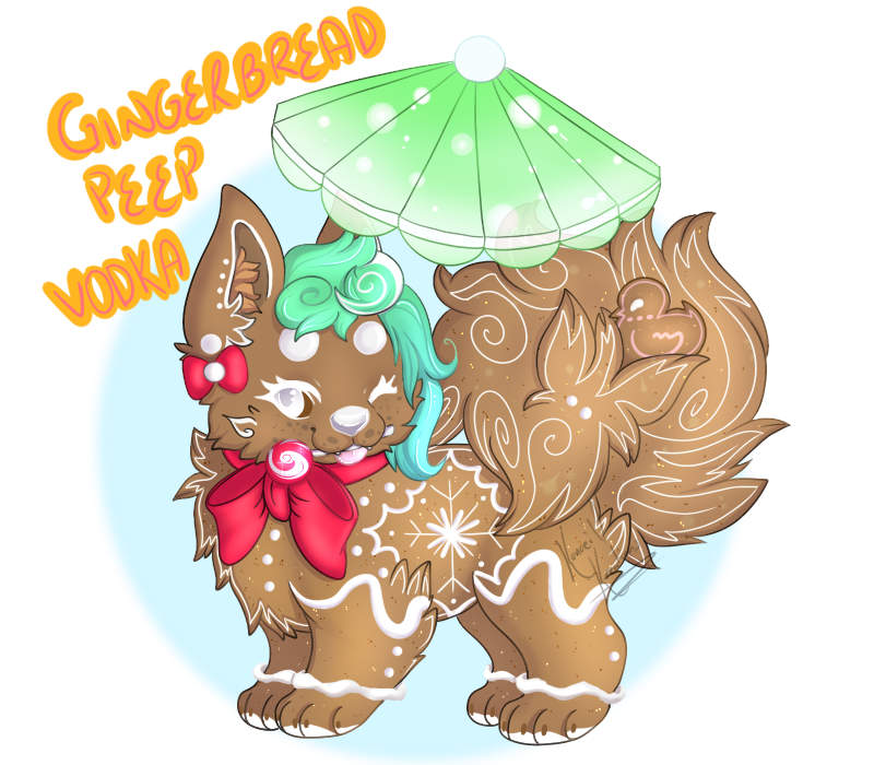 gingerbread clipart dog