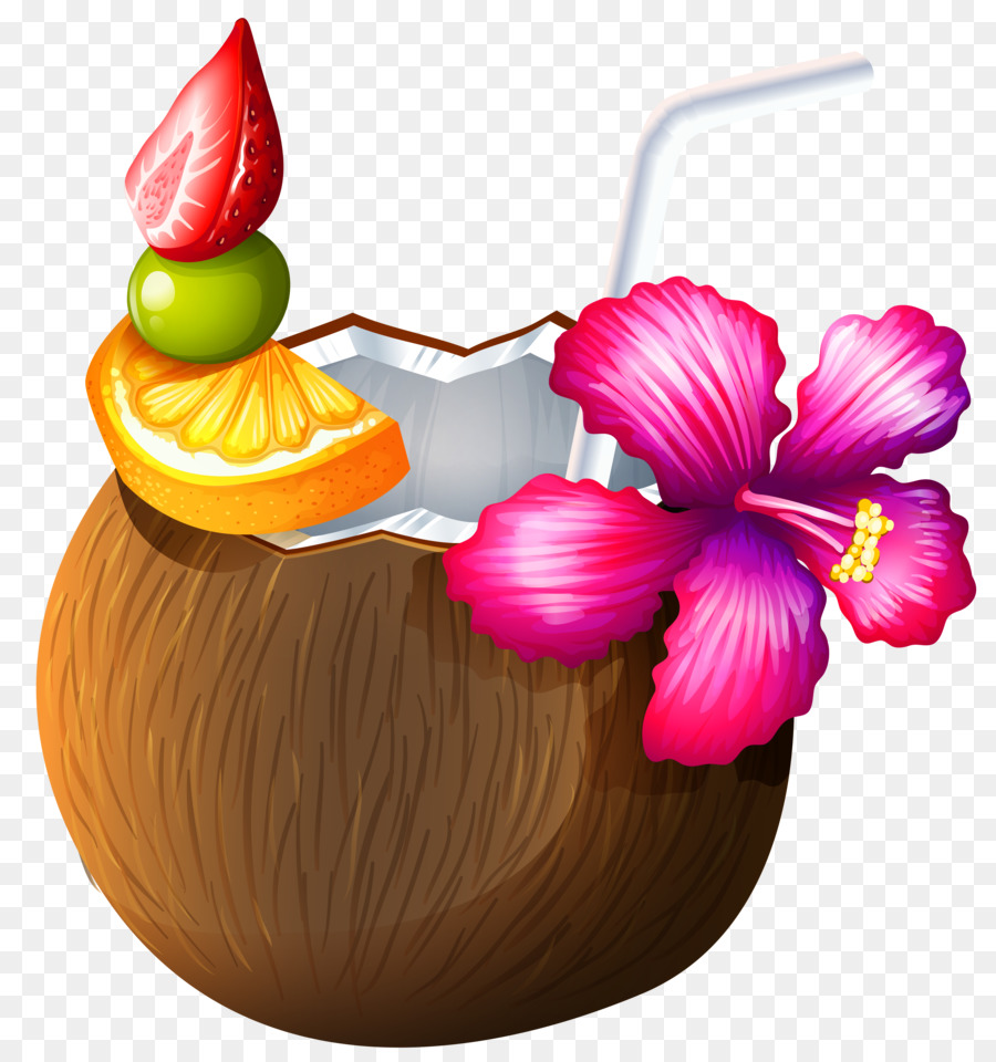 Cartoon margarita juice . Coconut clipart coconut cocktail
