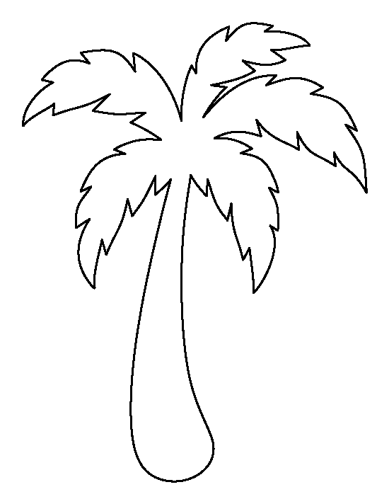 Palm clipart safari tree. Template acur lunamedia co