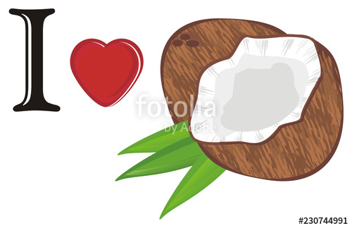 coconut clipart exotic food