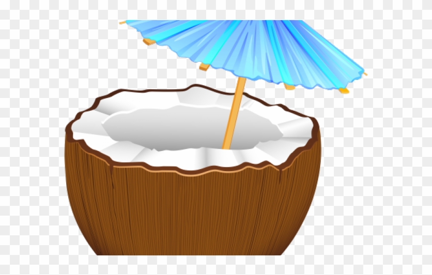 Exotic food transparent . Tiki clipart coconut cup