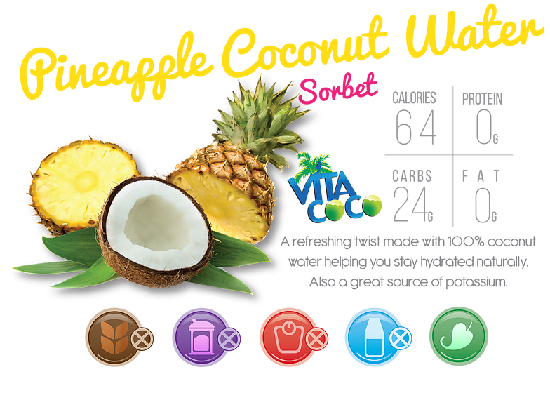 Coconut clipart pineapple coconut. Yogland fit frozen dessert